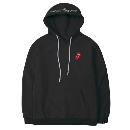 THE ROLLING STONES CLASSIC TONGUE COLOR HOODIE BLACK
