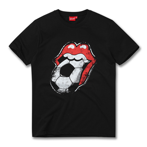 [THE ROLLING STONES] FOOTBALL TONGUE BLACK